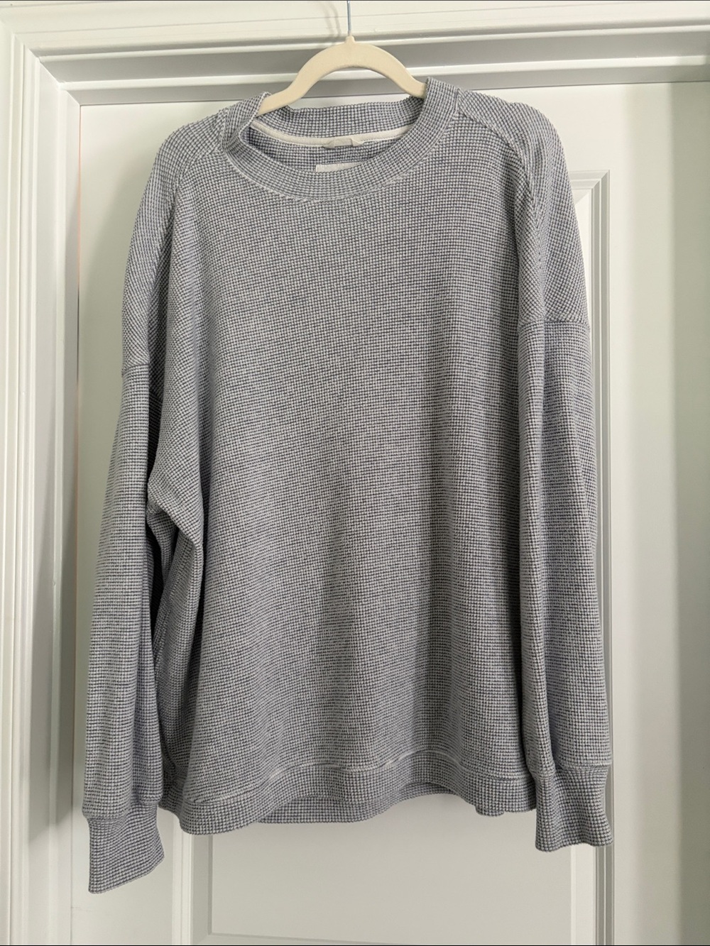 Aerie waffle Blue Sweatshirt